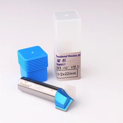 Buy Antirust Practical V Slot Milling Cutter , V Type Woodworking Router Bit online manufacture