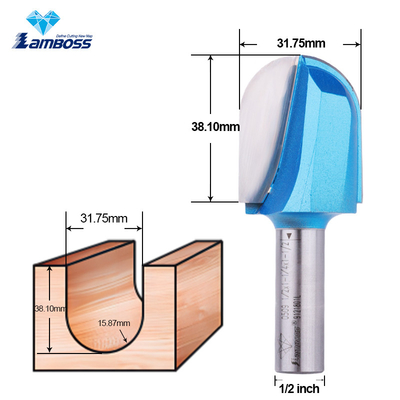 Buy Lamboss Dovetail Router Bit Woodworking Long Blade Round Nose Bit Round Carving Bits online manufacture