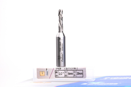 Carbide Three Edges Compression Bit TCT Straight Bit 6mm For Drilling Trimming