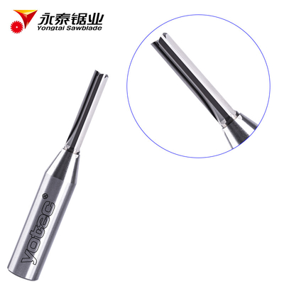 6/8/10/12mm Shank TCT Carbide Straight Router Bit 2 Flutes For MDF And Wood