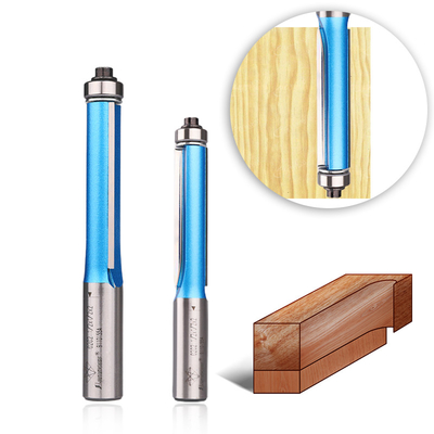 Lamboss Long Blade Straight Bit With Bearing Woodworking Milling Cutter Trimming Cutter