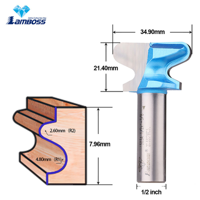 Lamboss A Double Finger Bit Trimming Milling Cutter Dovetail Router Bit For Woodworking