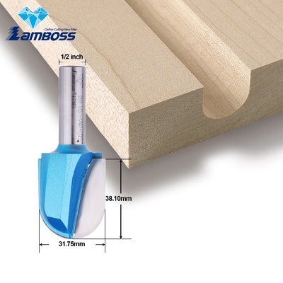 Lamboss Round Nose Bit 6/8/12.7mm Deep Wood Round Carving Bits Round Milling Cutter