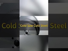 Cold Metal Circular Saw Blades 80mm Arbor For Steel Solid Bar Cutting Smooth Cutting Surface